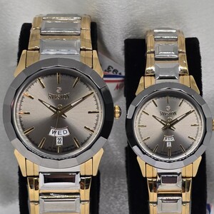 طقم سيفستون - ميناء رمادي - اطار رمادي و ذهبي