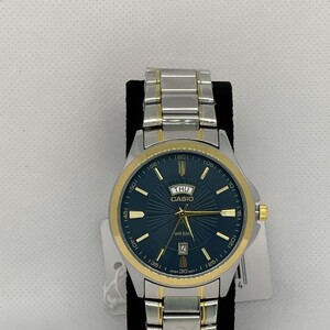 ساعة كاسيو رجالي اطار رصاصي ميناء كحلي