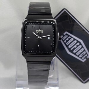 ساعة رجالي كوارتز أسود تيتانيوم بالكامل