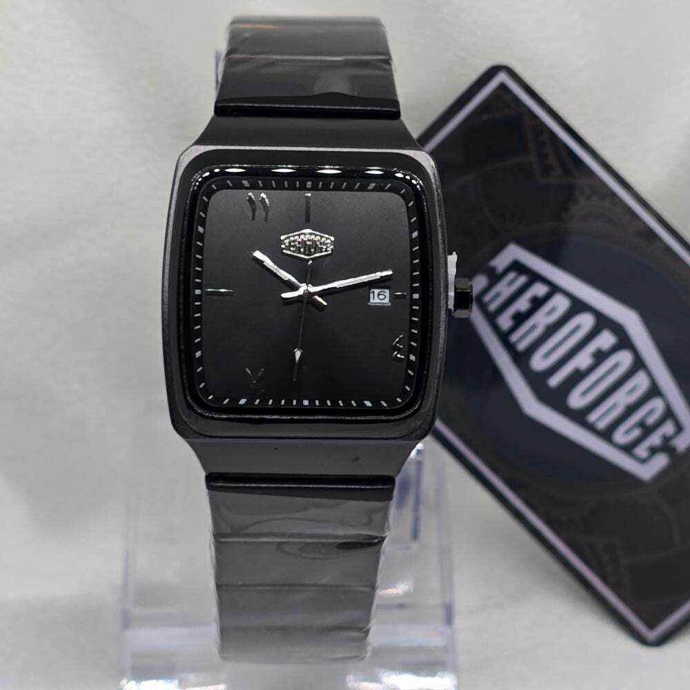 ساعة رجالي كوارتز أسود تيتانيوم بالكامل