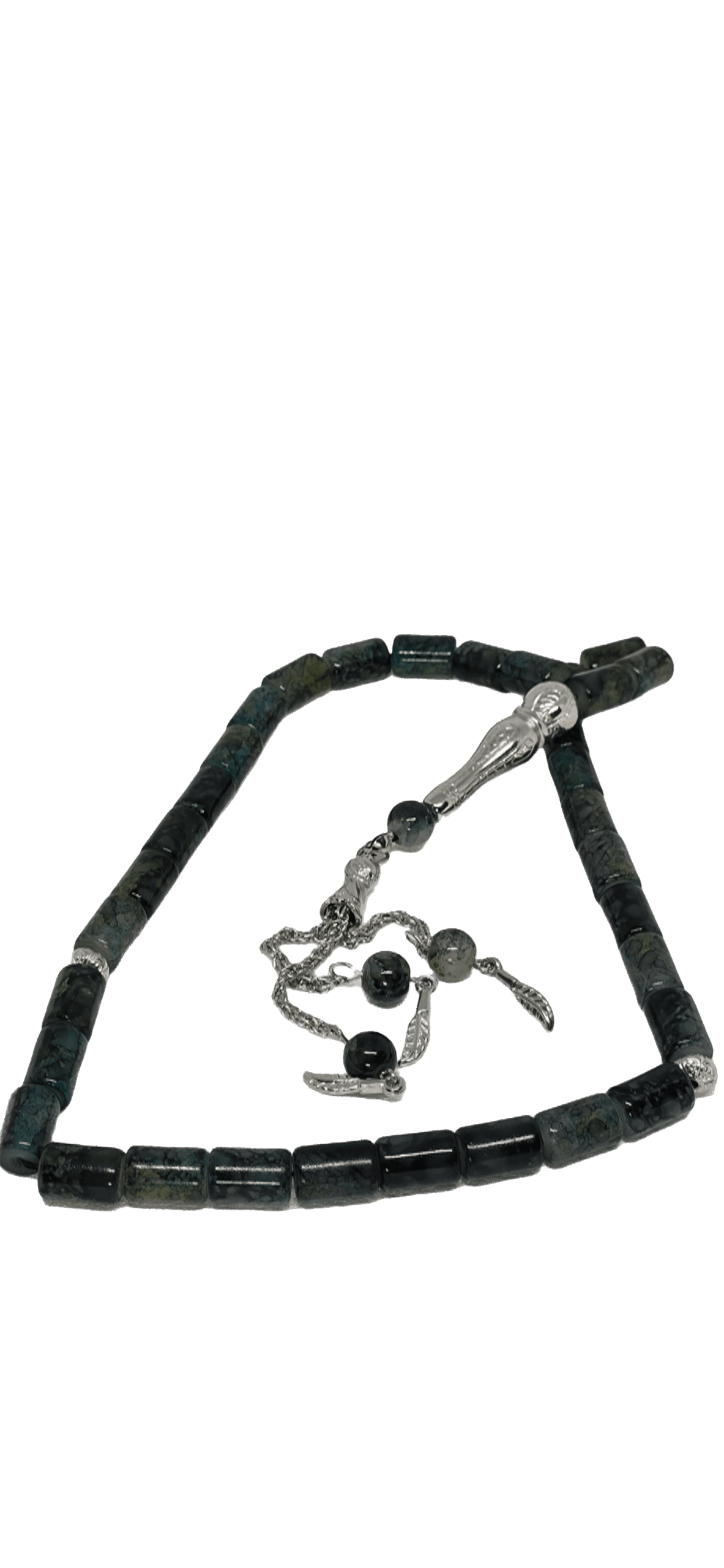 سبحة صلاة 33 قطعة رمادي و أسود