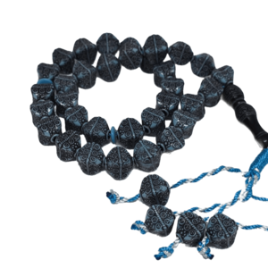 سبحة صلاة 33 قطعة سماوي مكحل