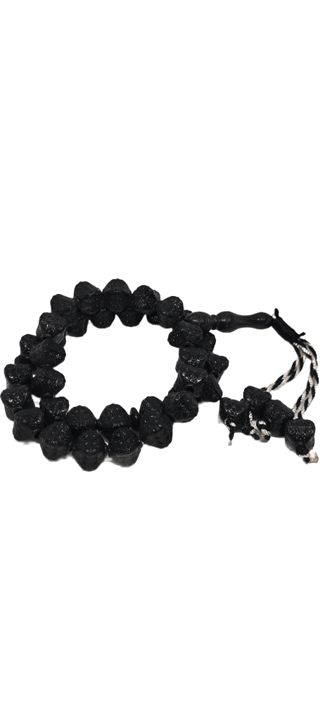 سبحة صلاة 33 قطعة أسود غامق