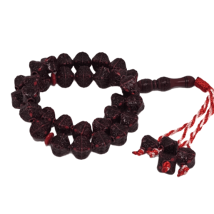 سبحة صلاة 33 قطعة احمر كرزي