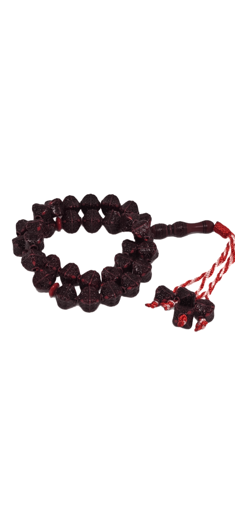 سبحة صلاة 33 قطعة احمر كرزي